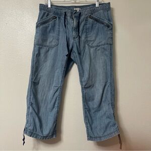 Y2K 2000s Gap Capri Surplus 100% Cotton Jeans Size 12